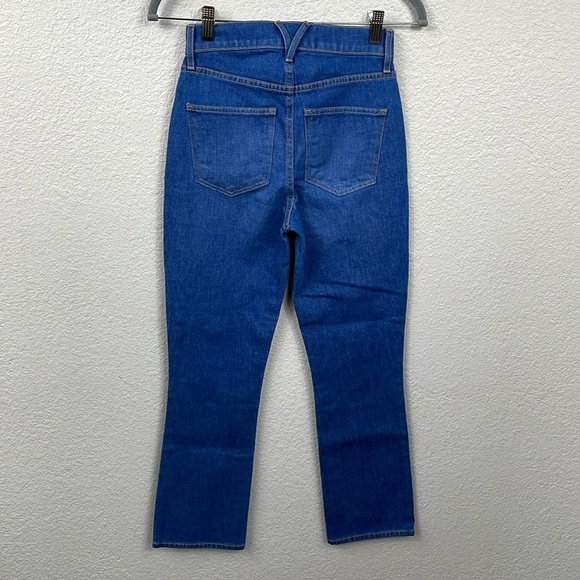New Veronica Beard Carly Kick Flare Crop High Rise Jeans Cornflower Blue Sz 23 - Picture 4 of 11